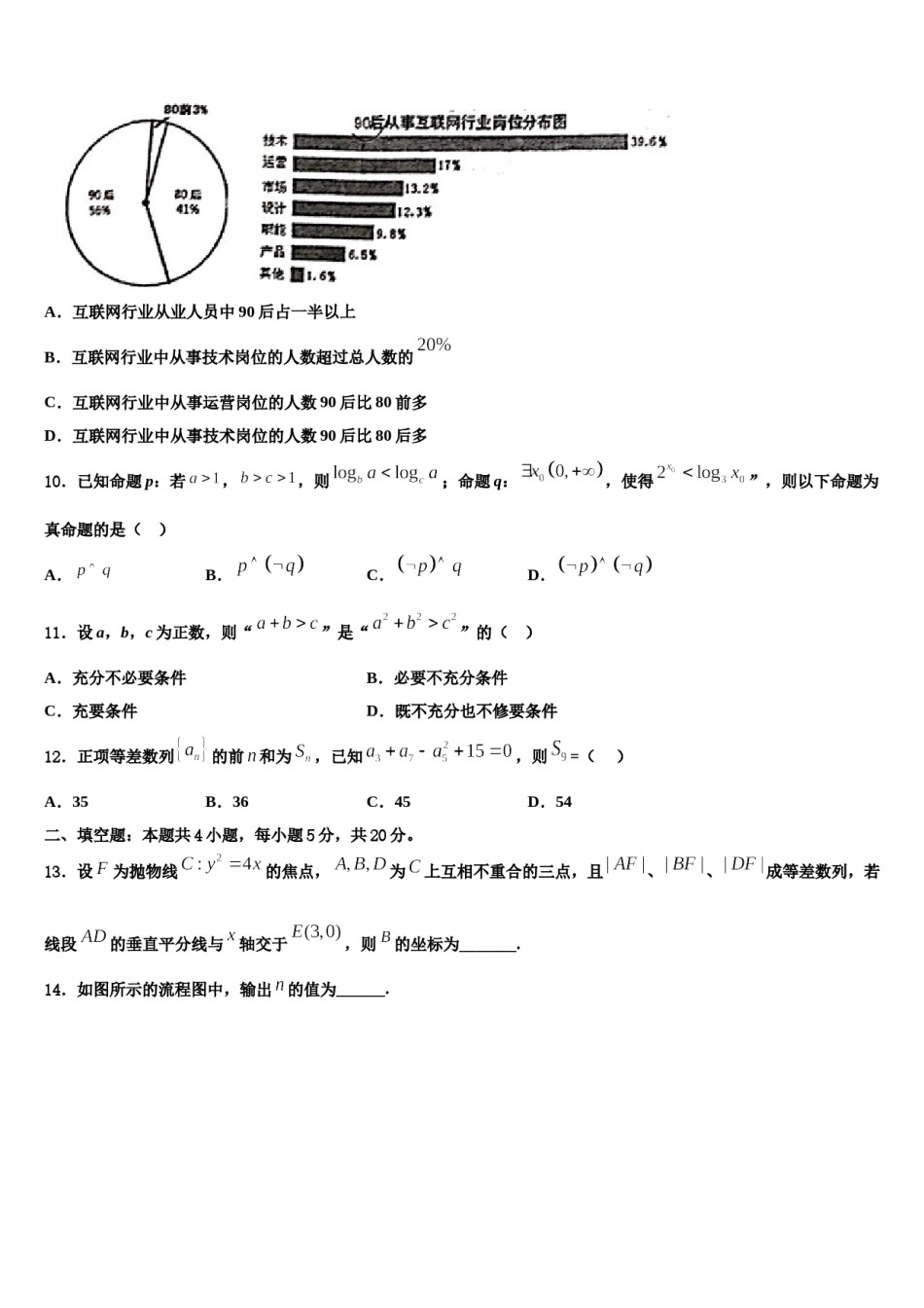 河南省许平汝2024届高三最后一模数学试题含解析.doc_第3页