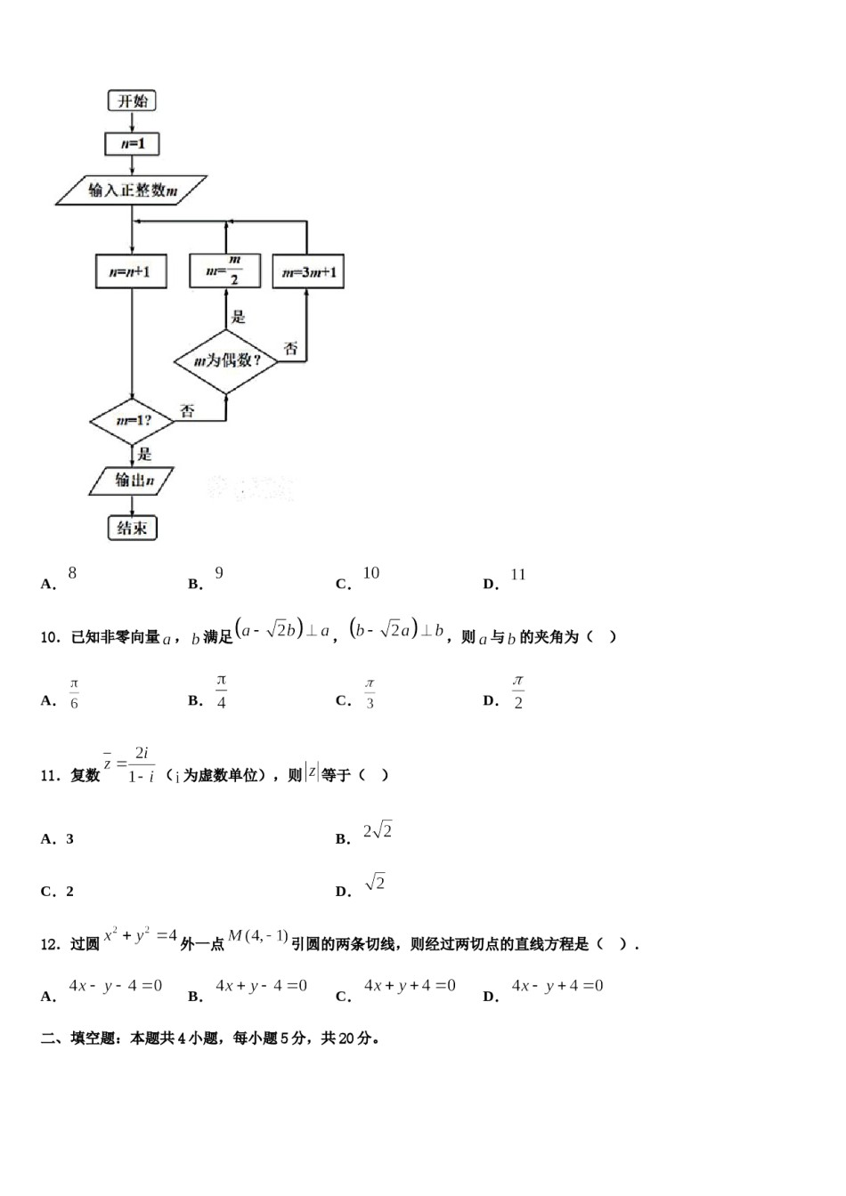 河南省豫东豫北十所名校2024年高考仿真模拟数学试卷含解析.doc_第3页