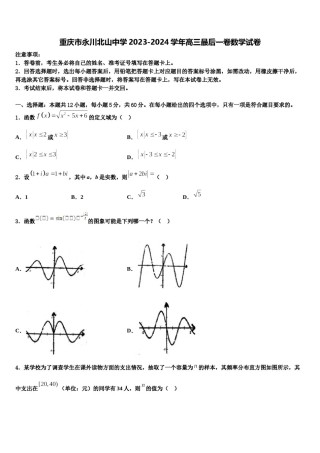 重庆市永川北山中学2023-2024学年高三最后一卷数学试卷含解析.doc