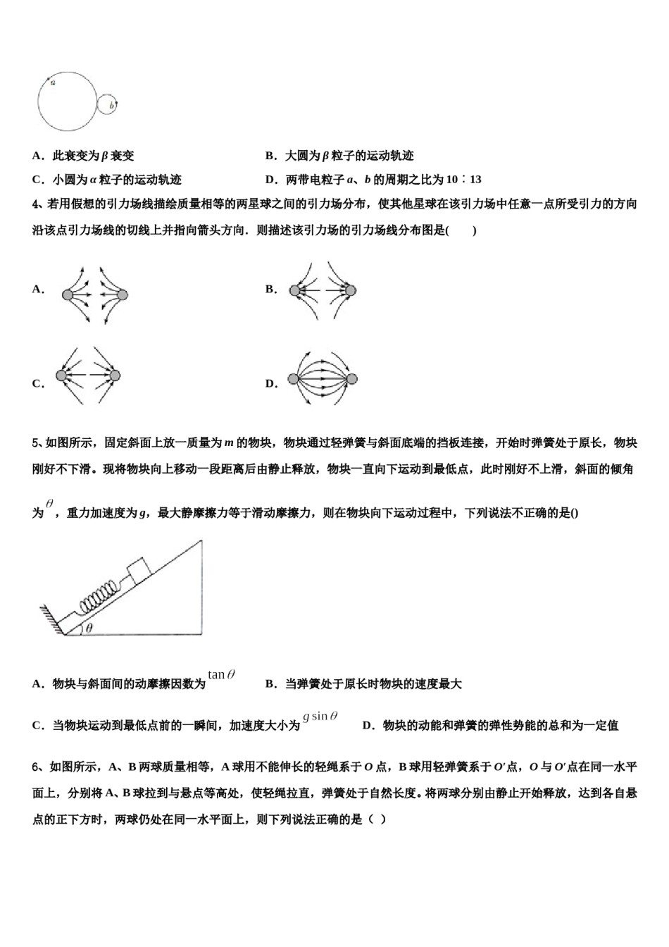 2023-2024学年上海市同洲模范学校高三3月份模拟考试物理试题含解析.doc_第2页