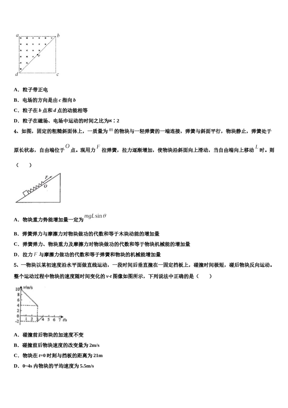 2023-2024学年吉林毓文中学高考物理三模试卷含解析.doc_第2页