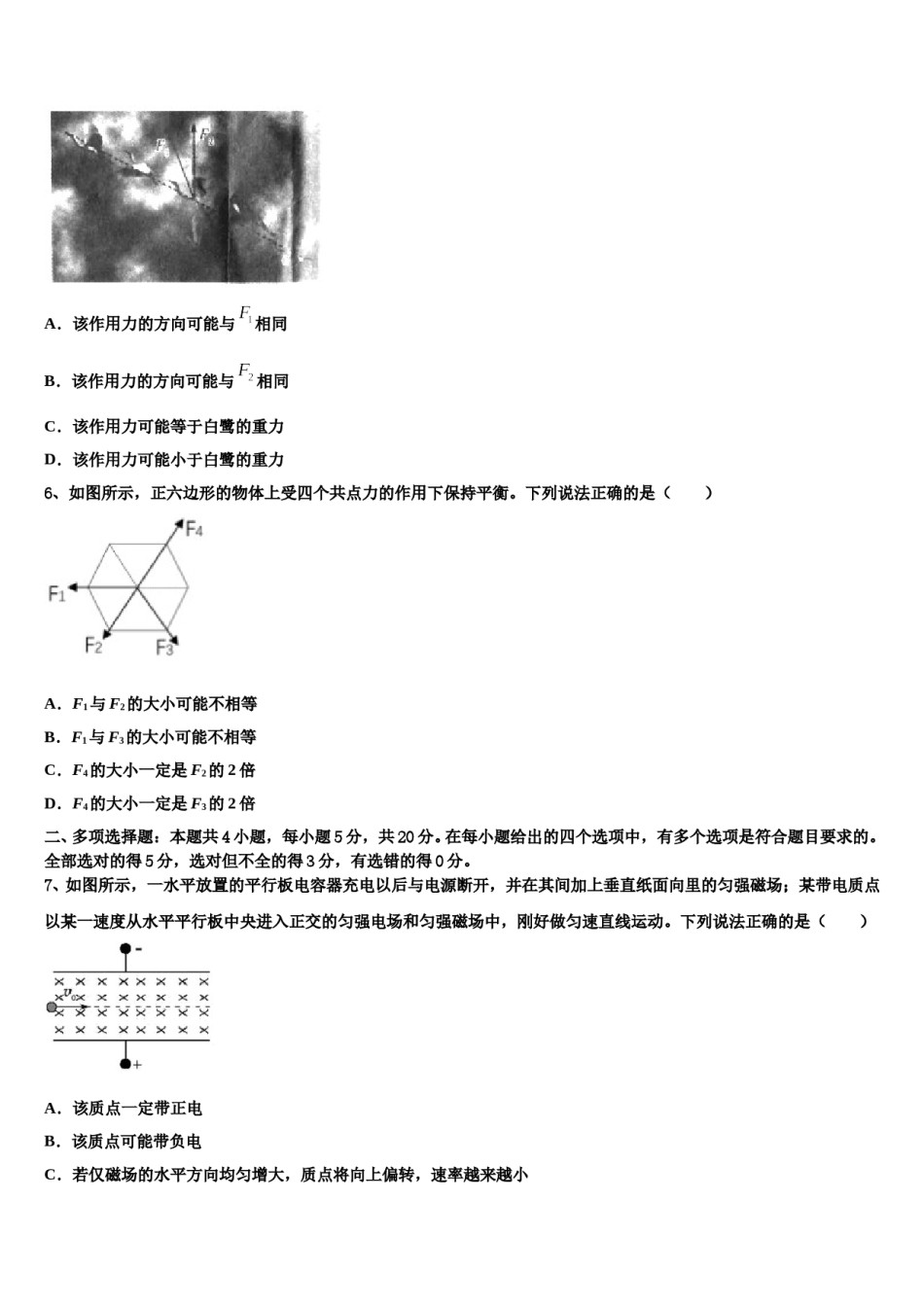 2023-2024学年吉林省长春市长春市十一高中高三最后一模物理试题含解析.doc_第3页