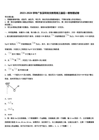 2023-2024学年广东深圳龙文教育高三最后一卷物理试卷含解析.doc