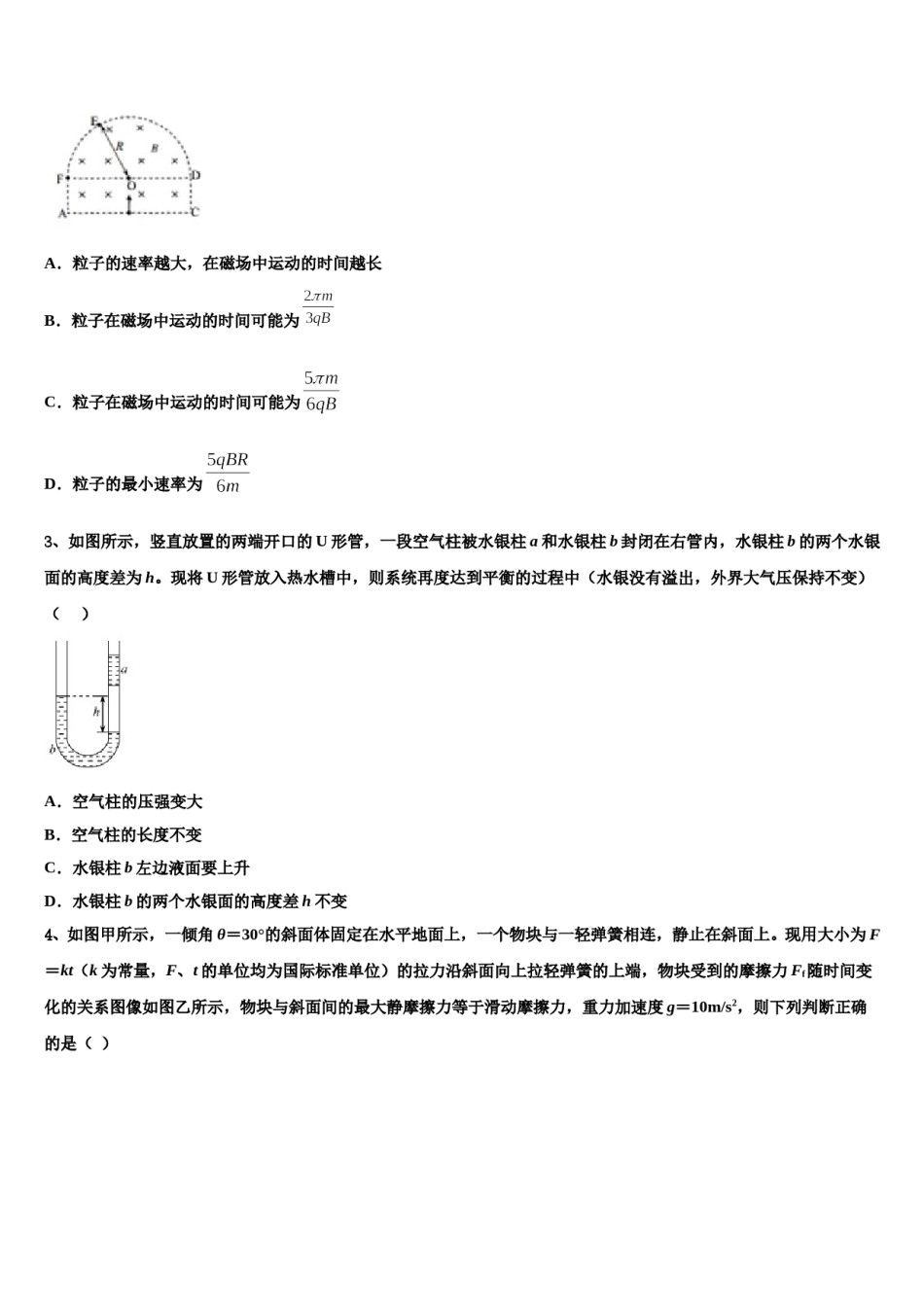 2023-2024学年江苏省北大附属宿迁实验学校高三（最后冲刺）物理试卷含解析.doc_第2页
