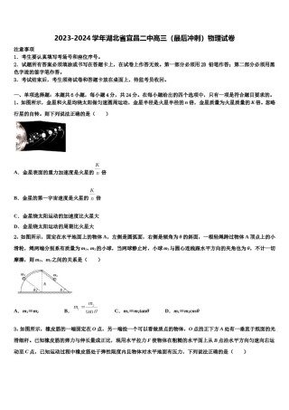 2023-2024学年湖北省宜昌二中高三（最后冲刺）物理试卷含解析.doc