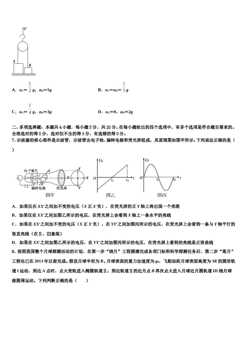 2023-2024学年湖南省洞口二中高三3月份模拟考试物理试题含解析.doc_第3页