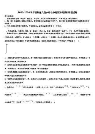 2023-2024学年贵州省六盘水市七中高三冲刺模拟物理试卷含解析.doc