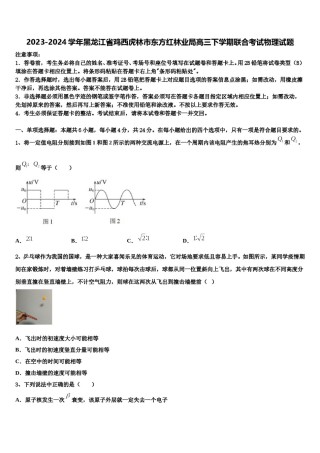 2023-2024学年黑龙江省鸡西虎林市东方红林业局高三下学期联合考试物理试题含解析.doc