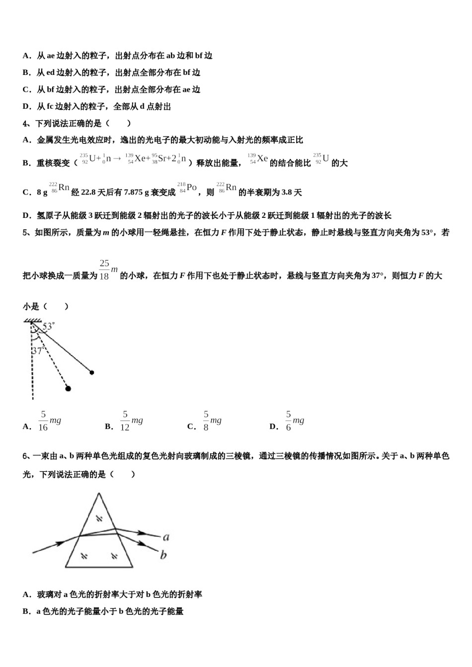 2024届上海市华东师大一附中高考考前提分物理仿真卷含解析.doc_第2页