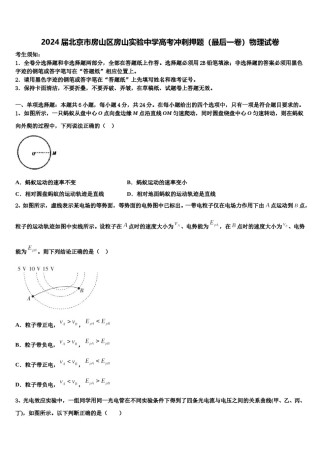 2024届北京市房山区房山实验中学高考冲刺押题（最后一卷）物理试卷含解析.doc