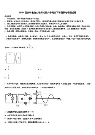 2024届吉林省白山市抚松县六中高三下学期联考物理试题含解析.doc