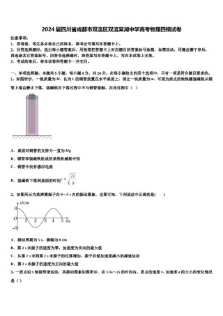 2024届四川省成都市双流区双流棠湖中学高考物理四模试卷含解析.doc