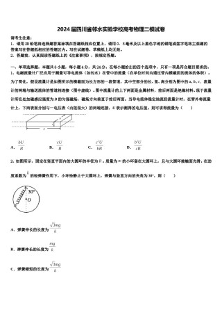 2024届四川省邻水实验学校高考物理二模试卷含解析.doc