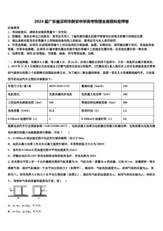 2024届广东省深圳市新安中学高考物理全真模拟密押卷含解析.doc