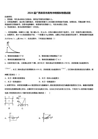 2024届广西来宾市高考冲刺模拟物理试题含解析.doc