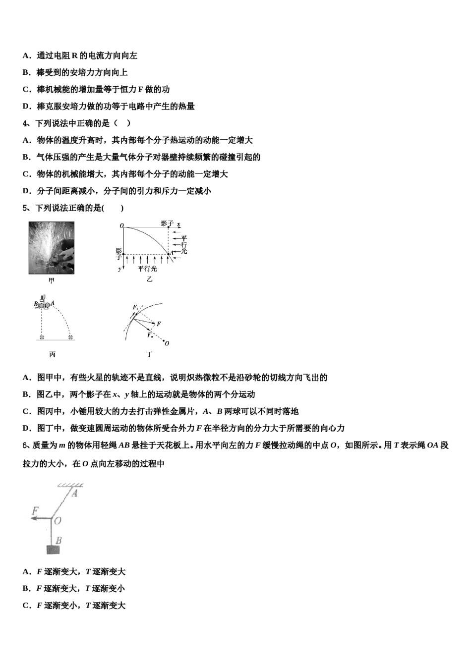 2024届杭州市采荷中学高考冲刺模拟物理试题含解析.doc_第2页