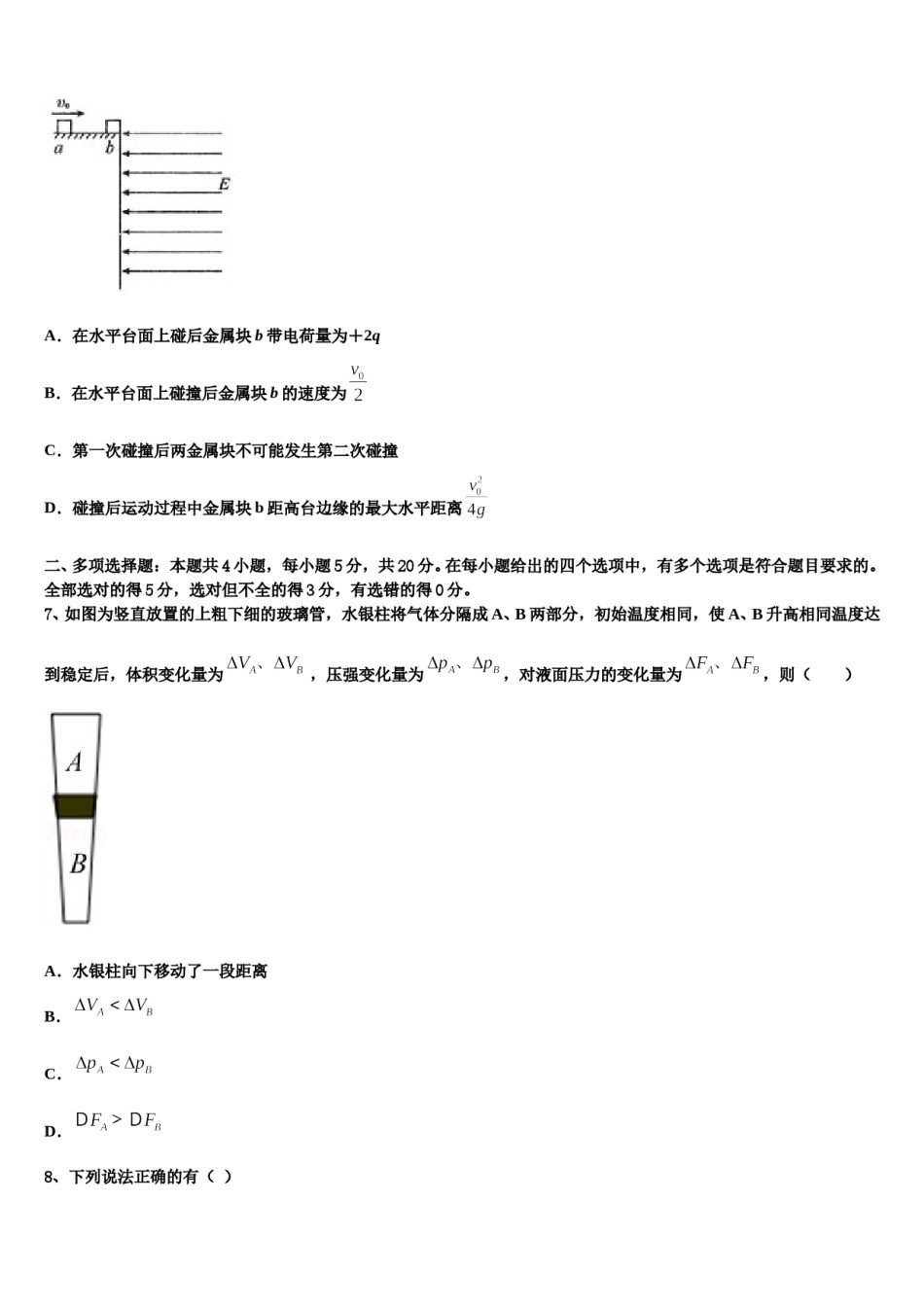 2024届江苏省宿迁市新阳中学高三第一次调研测试物理试卷含解析.doc_第3页
