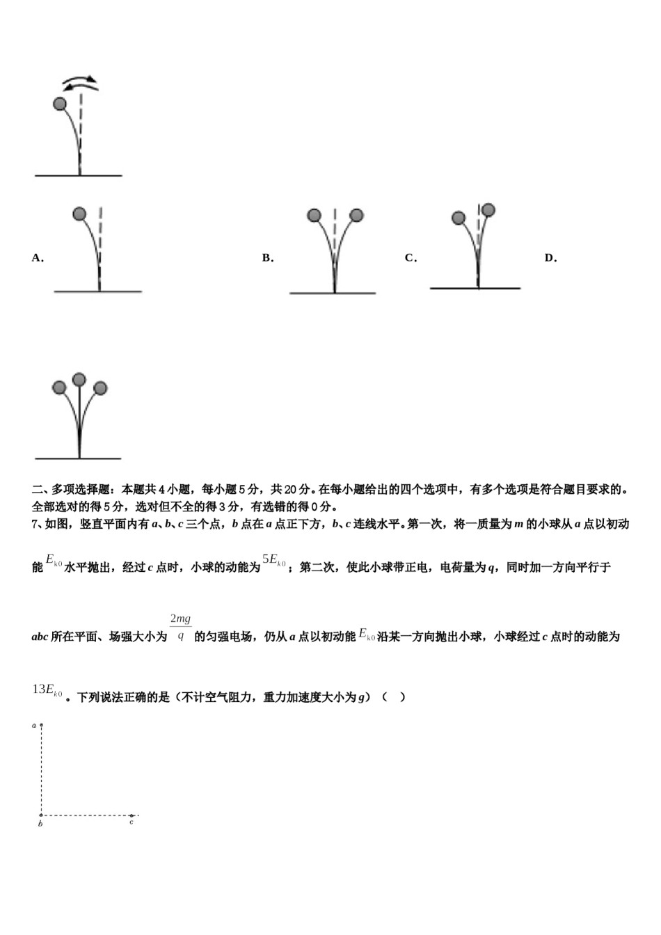 2024届江西省赣州市会昌中学高考仿真模拟物理试卷含解析.doc_第3页