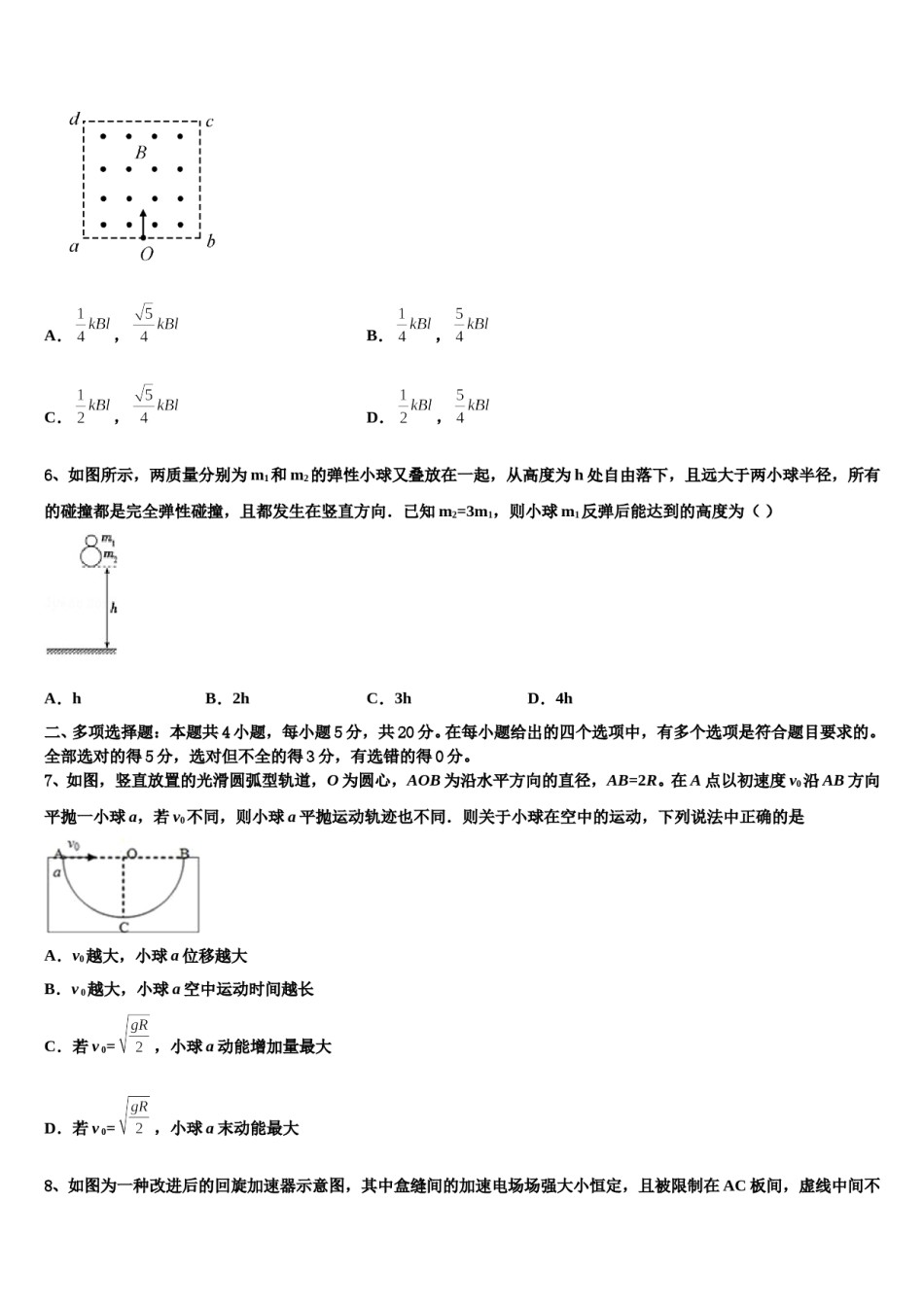 2024届湖北省黄冈市浠水县实验高级中学高三冲刺模拟物理试卷含解析.doc_第3页