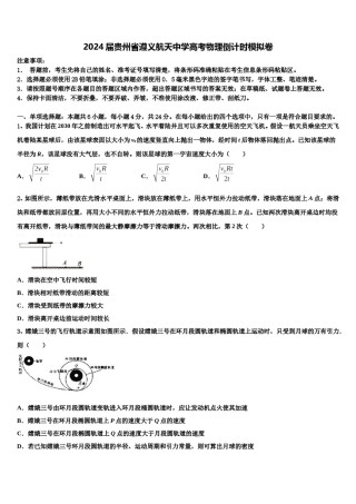 2024届贵州省遵义航天中学高考物理倒计时模拟卷含解析.doc