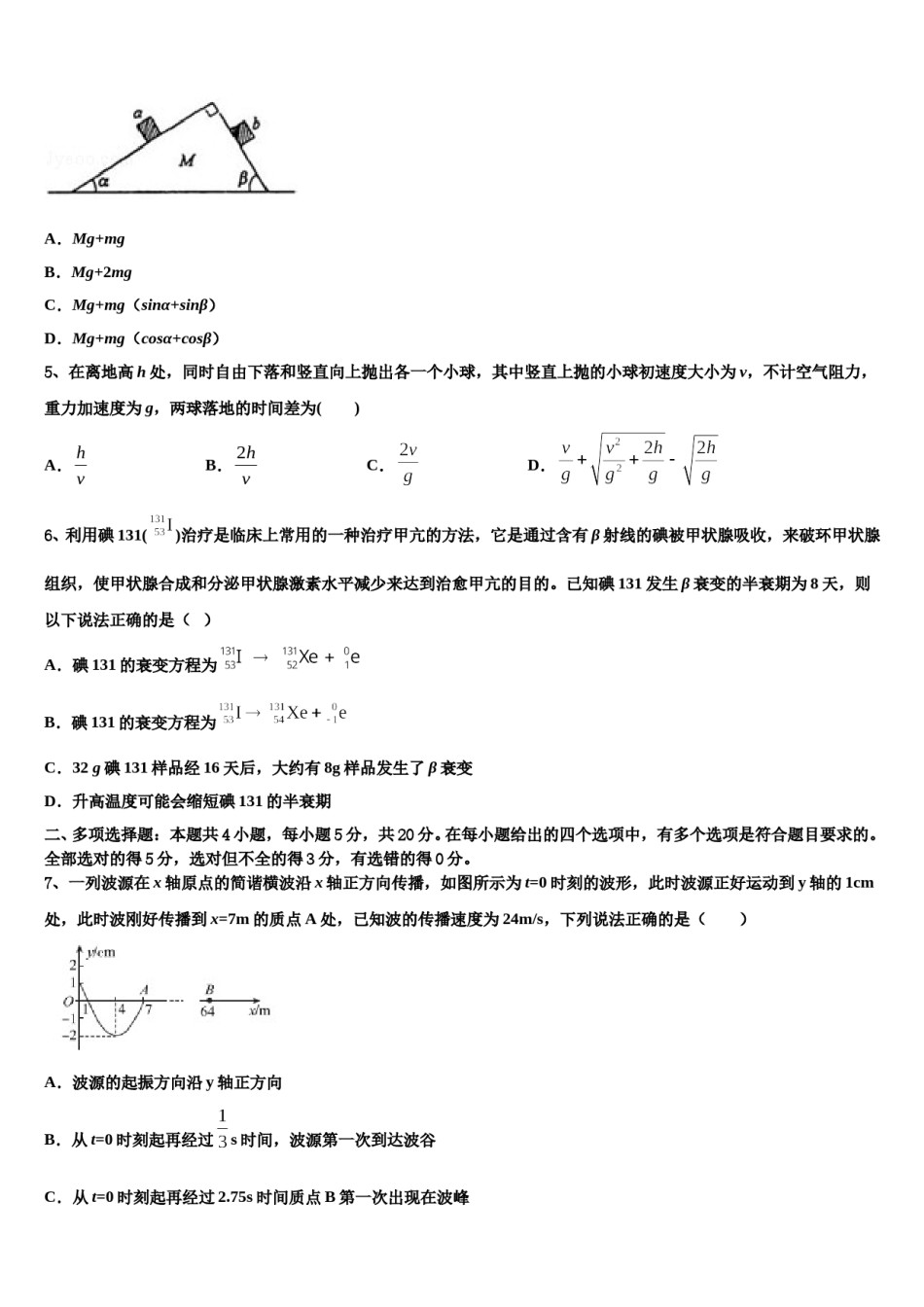 2024届辽宁省丹东市凤城市一中高考临考冲刺物理试卷含解析.doc_第2页