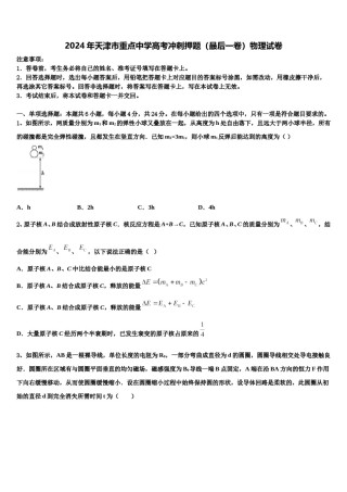 2024年天津市重点中学高考冲刺押题（最后一卷）物理试卷含解析.doc