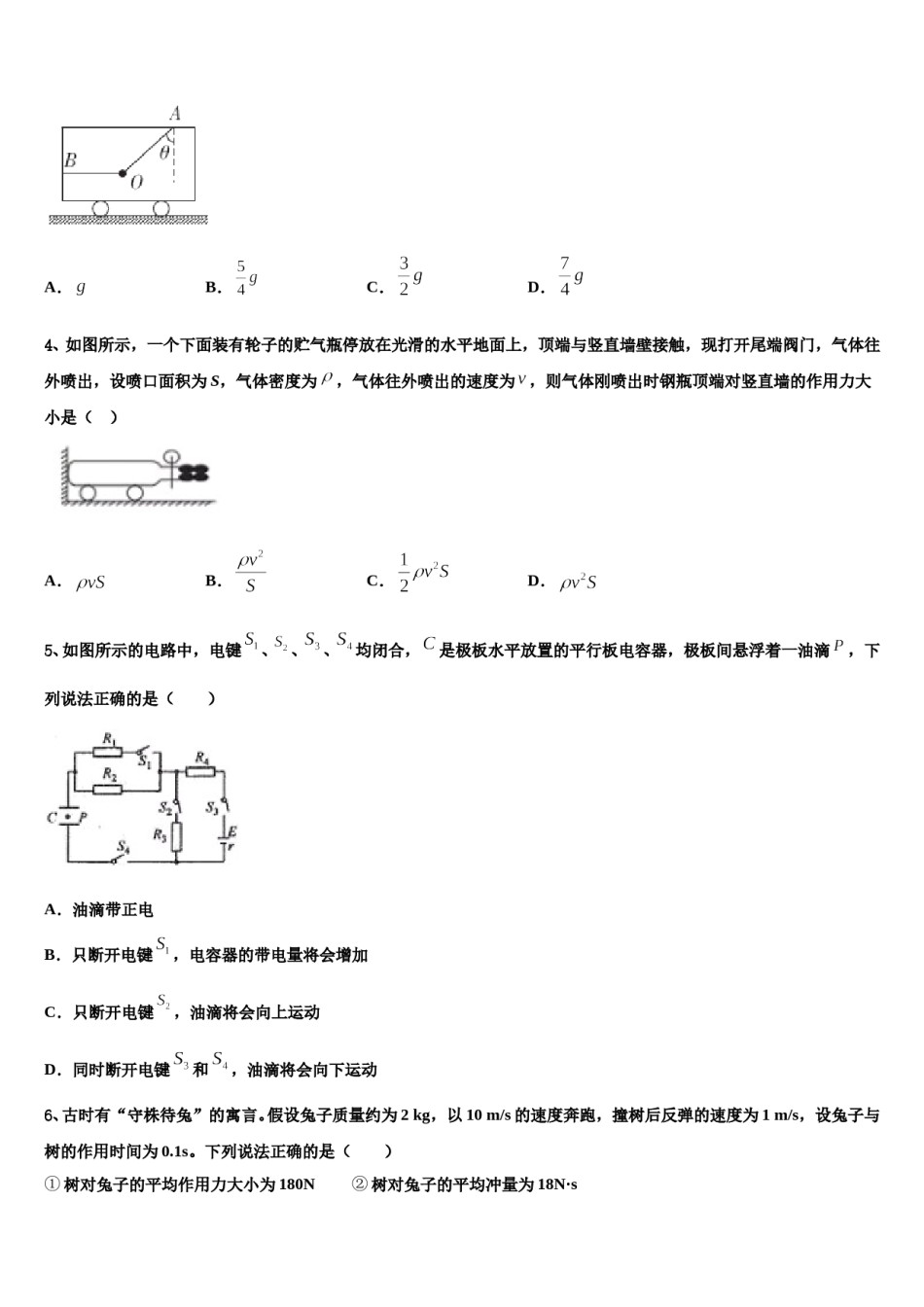 2024年山东省临沂市普通高中高考适应性考试物理试卷含解析.doc_第2页