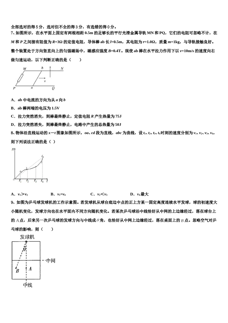 2024年江西省玉山县一中高考冲刺押题（最后一卷）物理试卷含解析.doc_第3页