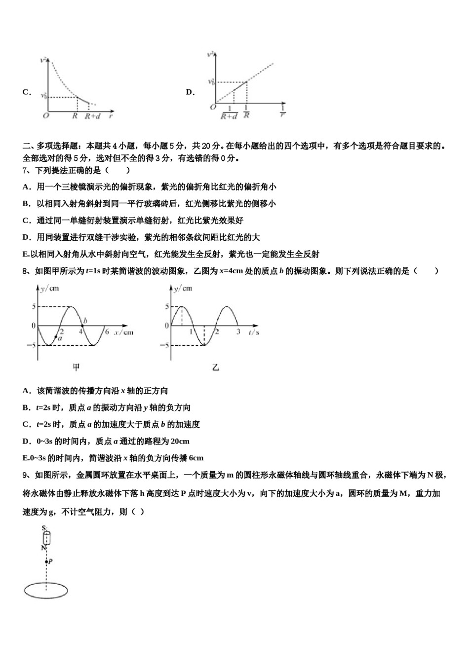 2024年海南省东方市高考适应性考试物理试卷含解析.doc_第3页