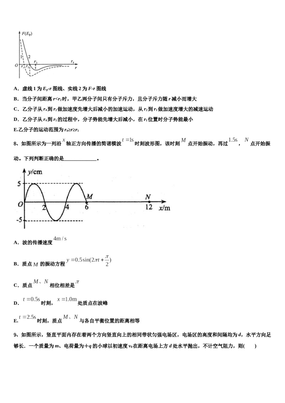 2024年海南省定安县定安中学高考仿真卷物理试卷含解析.doc_第3页