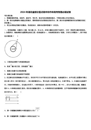 2024年湖北省部分重点高中协作体高考物理必刷试卷含解析.doc