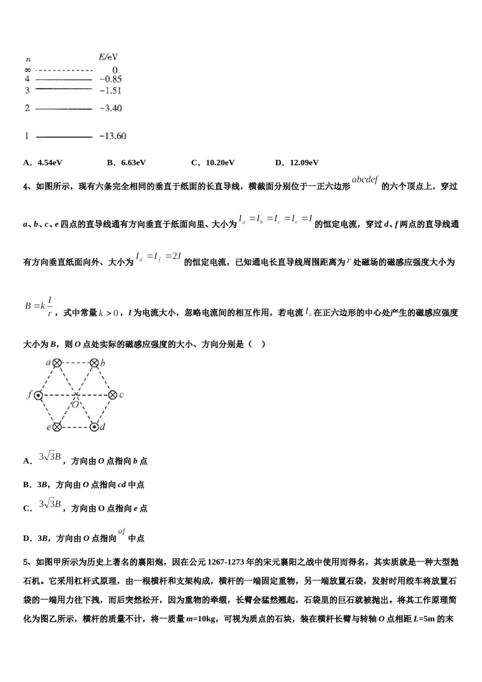 2024年湖南湖北八市十二校（湖南师范大学附属中学高考物理倒计时模拟卷含解析.doc_第2页
