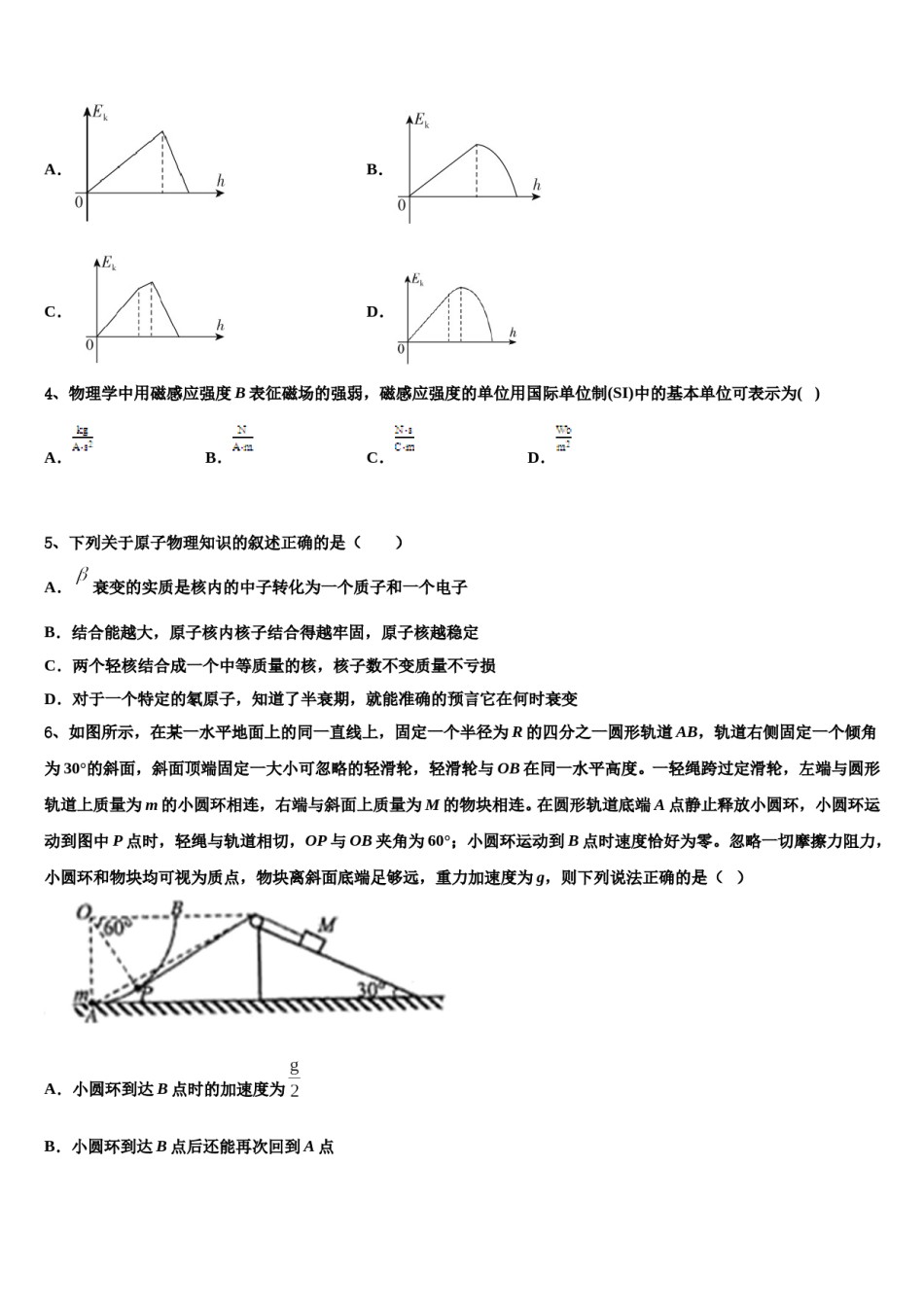 2024年湖南省益阳市箴言中学高考物理全真模拟密押卷含解析.doc_第2页