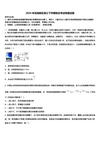 2024年滨海新区高三下学期联合考试物理试题含解析.doc