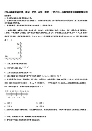 2024年福建省长汀、连城、武平、永定、漳平、上杭六地一中联考高考仿真卷物理试题含解析.doc
