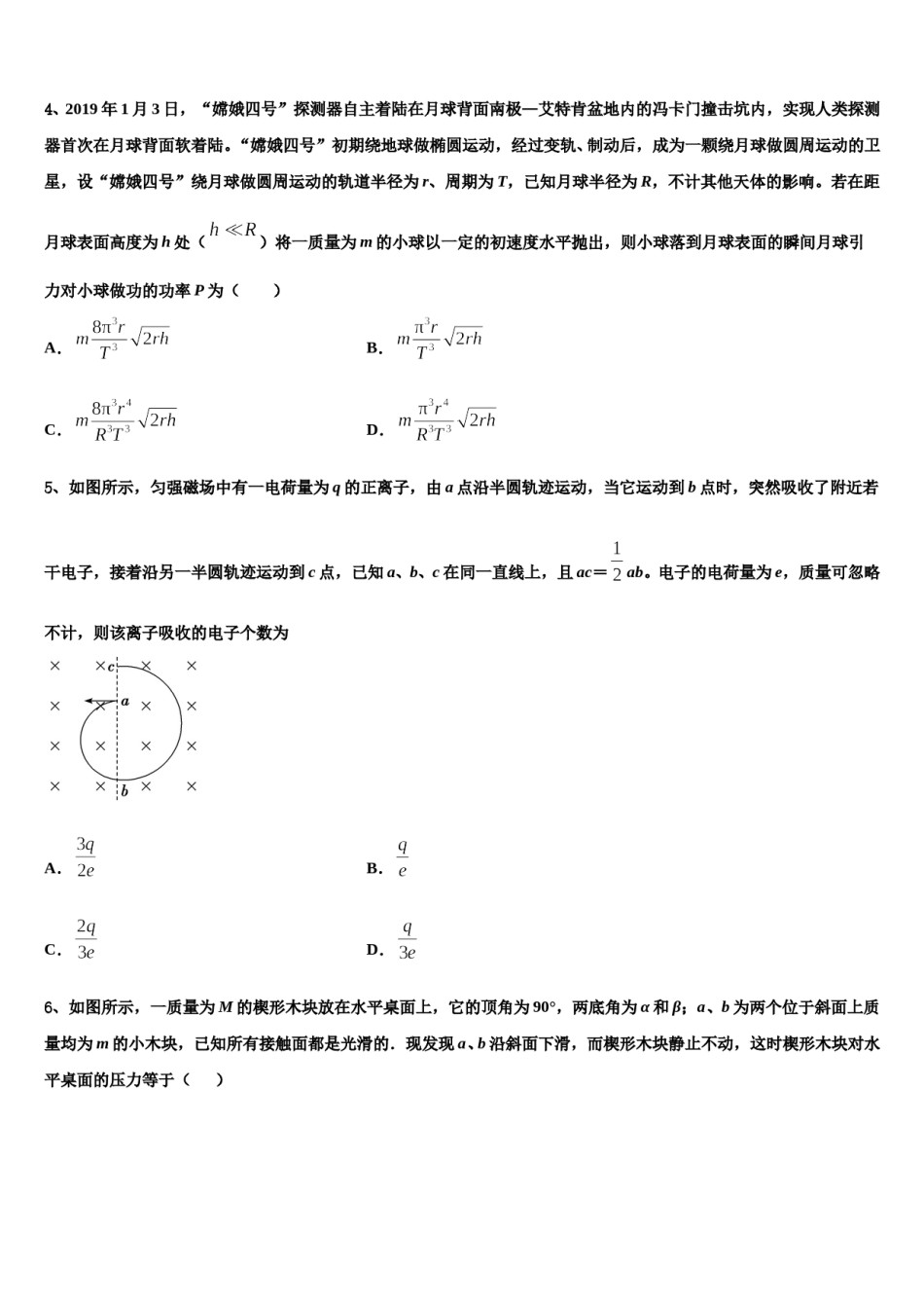 2024年衡水金卷高考物理全真模拟密押卷含解析.doc_第2页