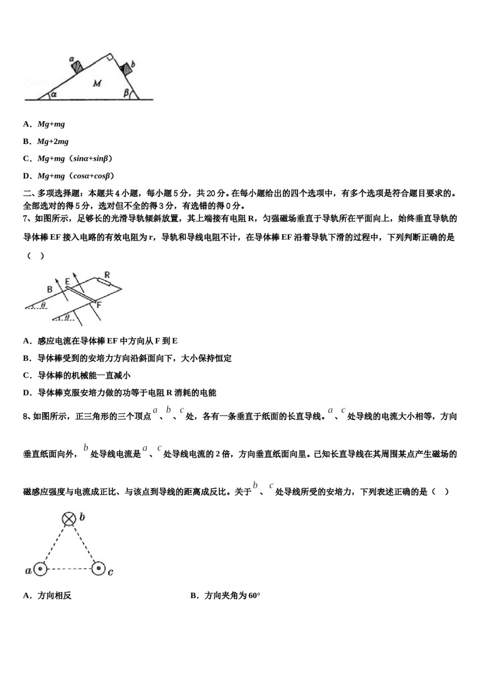 2024年衡水金卷高考物理全真模拟密押卷含解析.doc_第3页
