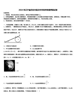 2024年辽宁省丹东市重点中学高考物理押题试卷含解析.doc
