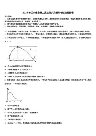 2024年辽宁省阜新二高三第六次模拟考试物理试卷含解析.doc