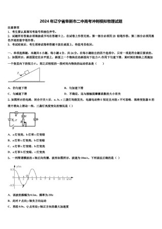 2024年辽宁省阜新市二中高考冲刺模拟物理试题含解析.doc