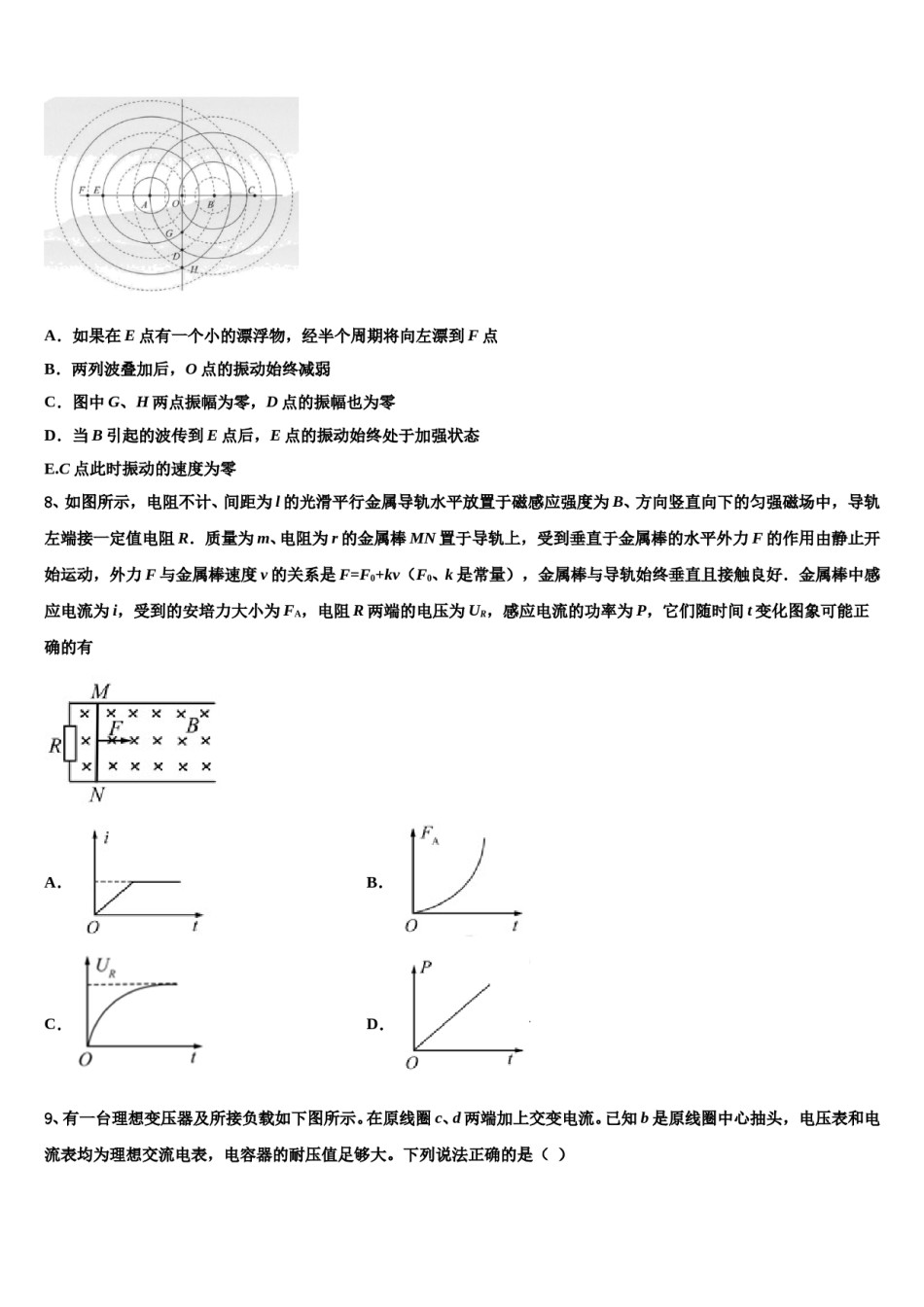 2024年鄂尔多斯市重点中学高考适应性考试物理试卷含解析.doc_第3页