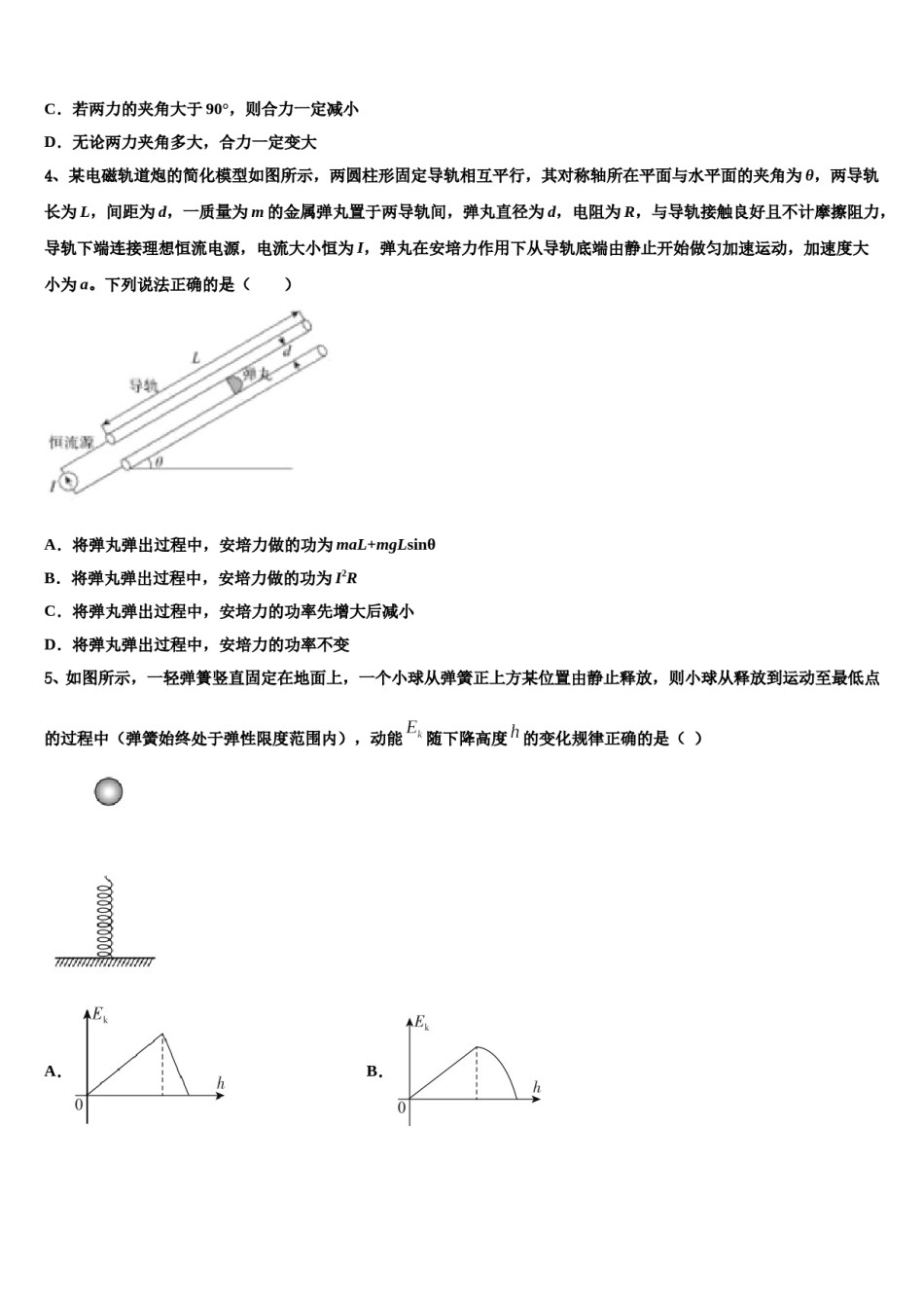 2024年黑龙江哈师大附中高三第六次模拟考试物理试卷含解析.doc_第2页