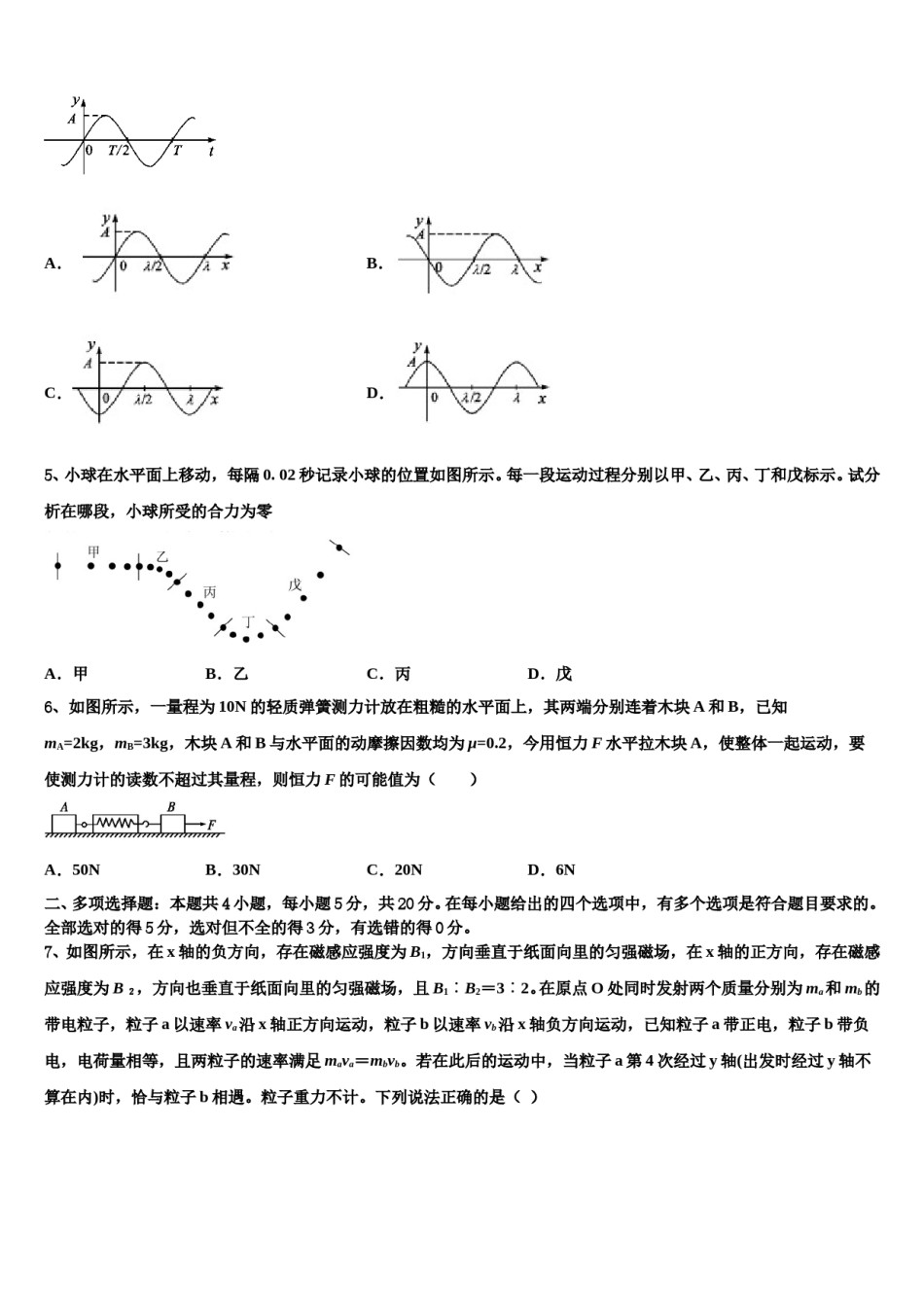 东北三省三校哈师大附中2024年高三（最后冲刺）物理试卷含解析.doc_第2页