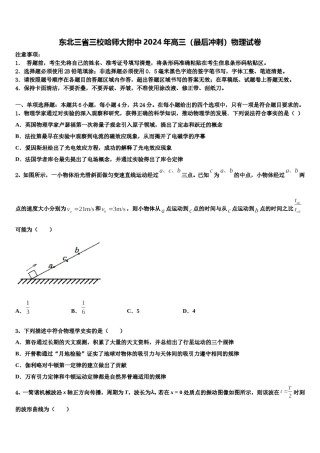 东北三省三校哈师大附中2024年高三（最后冲刺）物理试卷含解析.doc