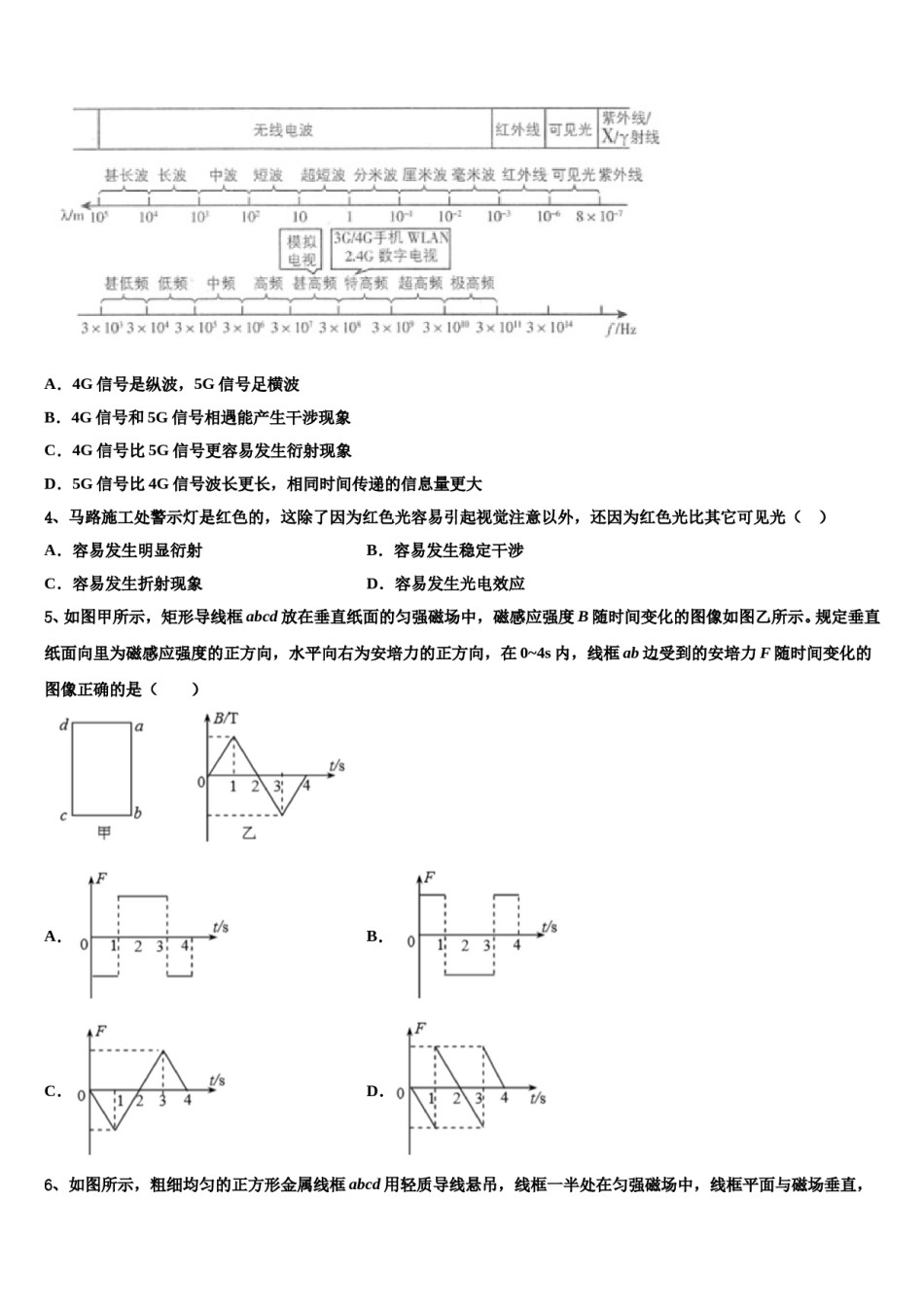 佛山市三水中学2024年高考冲刺模拟物理试题含解析.doc_第2页
