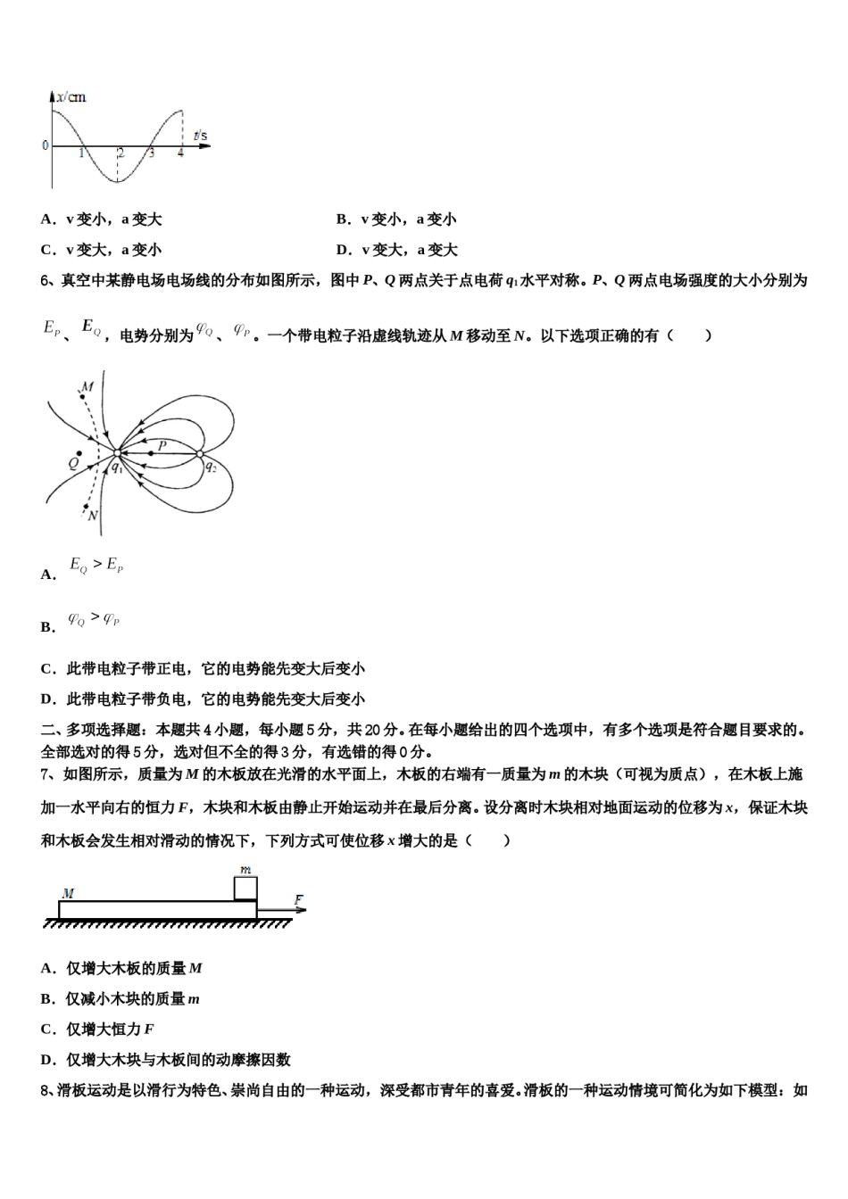 全国名校2024年高三3月份第一次模拟考试物理试卷含解析.doc_第3页