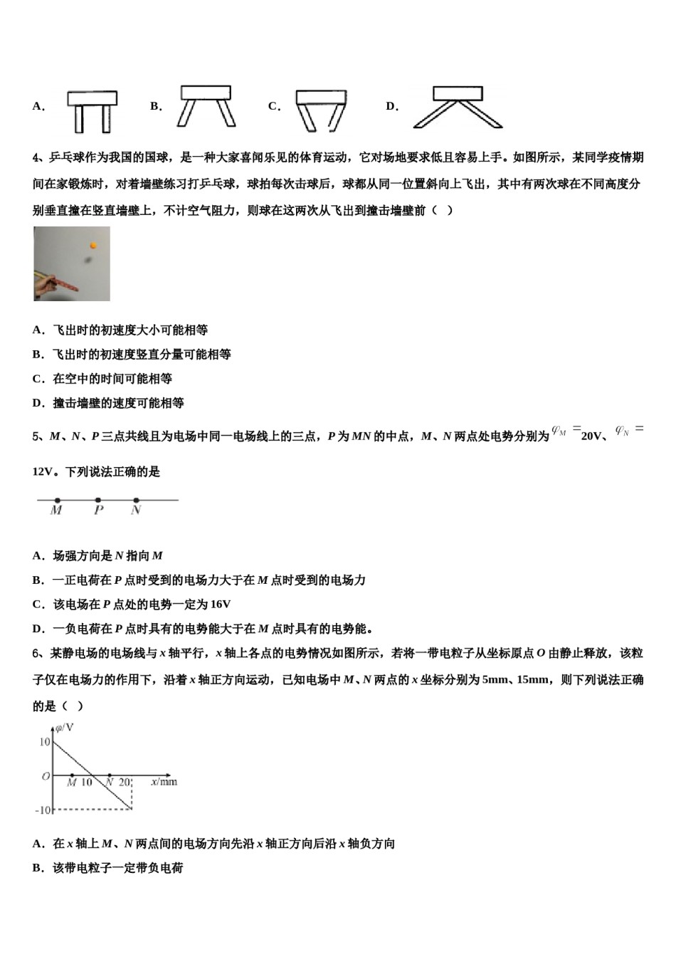 北京东城区北京市东直门中学2024年高三第二次诊断性检测物理试卷含解析.doc_第2页