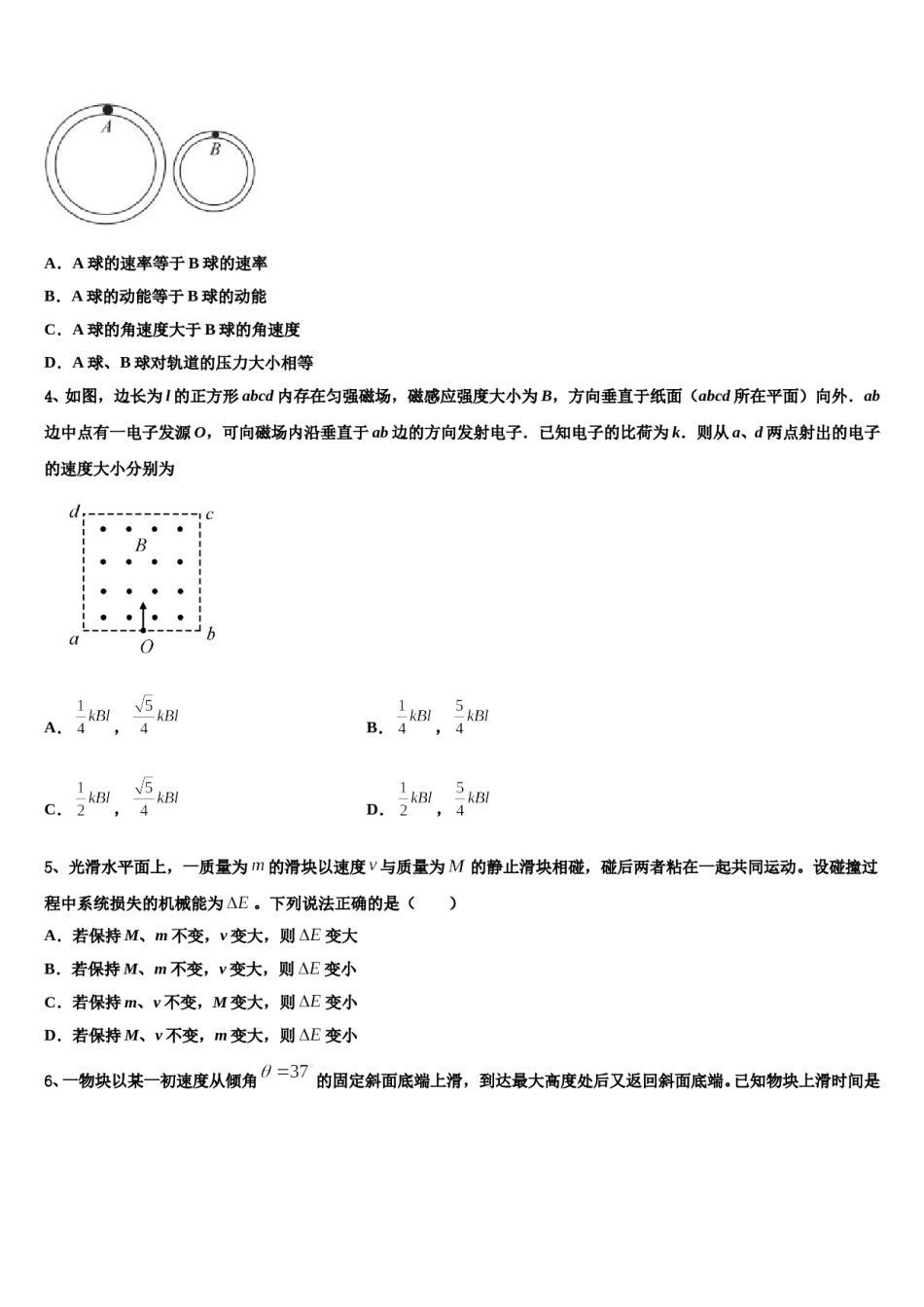 北京市首都师范大学附属回龙观育新学校2024年高考物理二模试卷含解析.doc_第2页