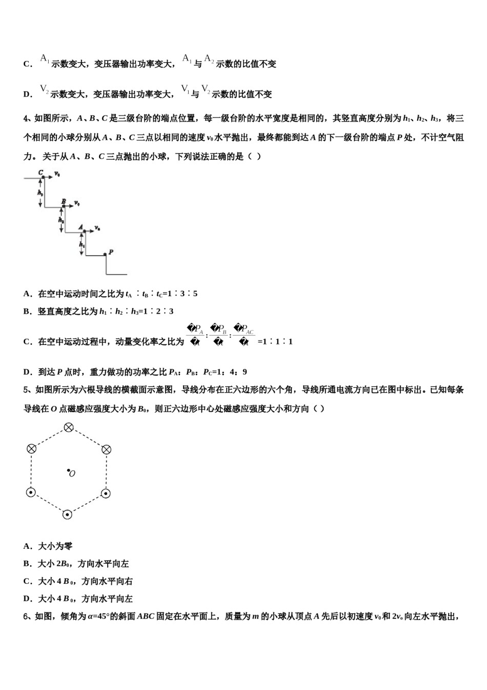 定西市重点中学2024年高三第二次模拟考试物理试卷含解析.doc_第2页