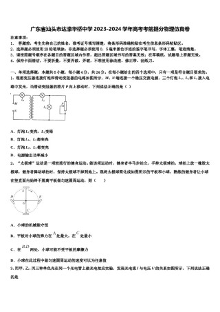 广东省汕头市达濠华桥中学2023-2024学年高考考前提分物理仿真卷含解析.doc